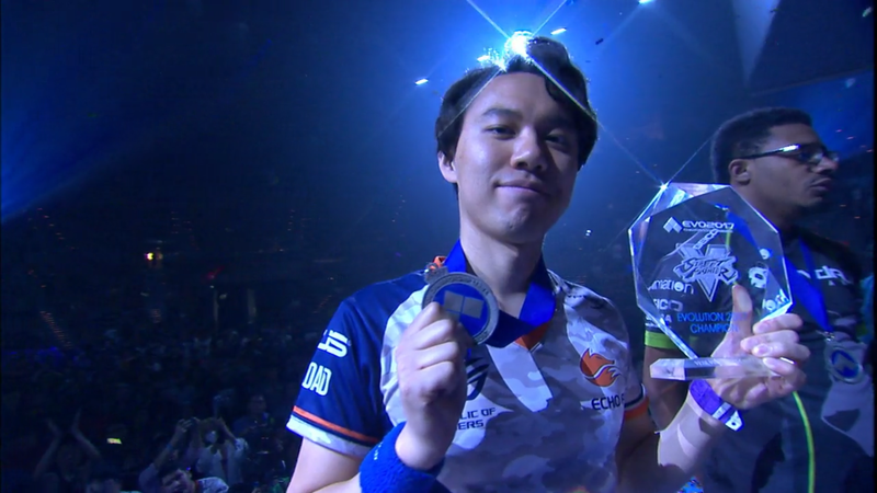 Illustration for article titled Tokido Battles Back Through Losers Bracket To Win Evo Street Fighter V Championship